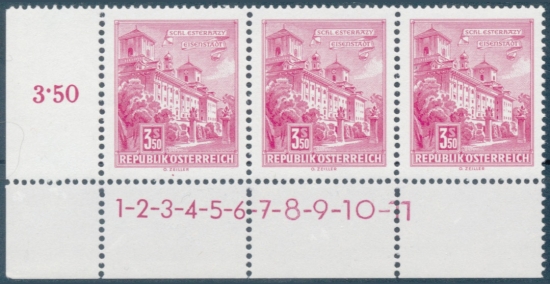 Briefmarke mit Symbolzahl(en)